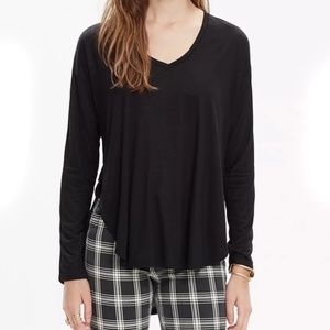 Madewell Anthem Forward-Seam Tee Long Sleeve Top XS